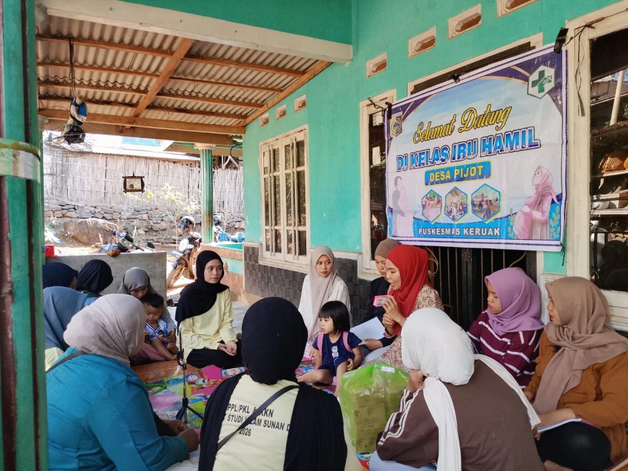 Kegiatan Posyandu dan Kelas Ibu Hamil yang di Ikuti Oleh Mahasiswa Institut Studi Islam Sunan Doe yang Sedang Melaksanakan KKN 